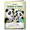 Action Pack Coloring Book W/ Crayons & Sleeve - My New Brother or Sister